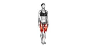 Alternate Heel Touch Side Kick Squat (female) - Video Exercise Guide & Tips