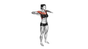 Arm Crossover Chest Out (female) - Video Exercise Guide & Tips