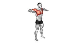 Arm Crossover Chest Out (male) - Video Exercise Guide & Tips