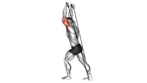 Band Overhead Triceps Extension (VERSION 2) - Video Exercise Guide & Tips