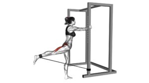 Band Standing Hip Extension (female) - Video Exercise Guide & Tips