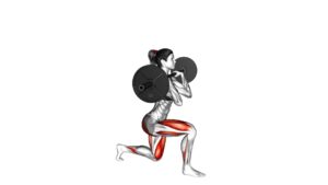 Barbell Front Rack Split Squat (female) - Video Exercise Guide & Tips