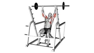 Barbell Incline Shoulders Press (Inside Squat Cage) (Male) - Video Exercise Guide & Tips