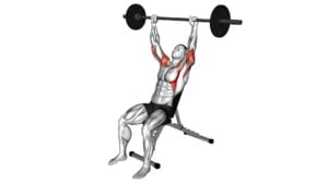 Barbell Incline Shoulders Press (male) - Video Exercise Guide & Tips