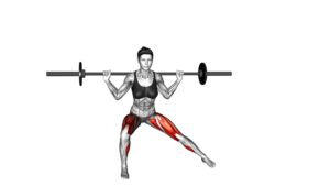 Barbell Lateral Lunge (female) - Video Exercise Guide & Tips