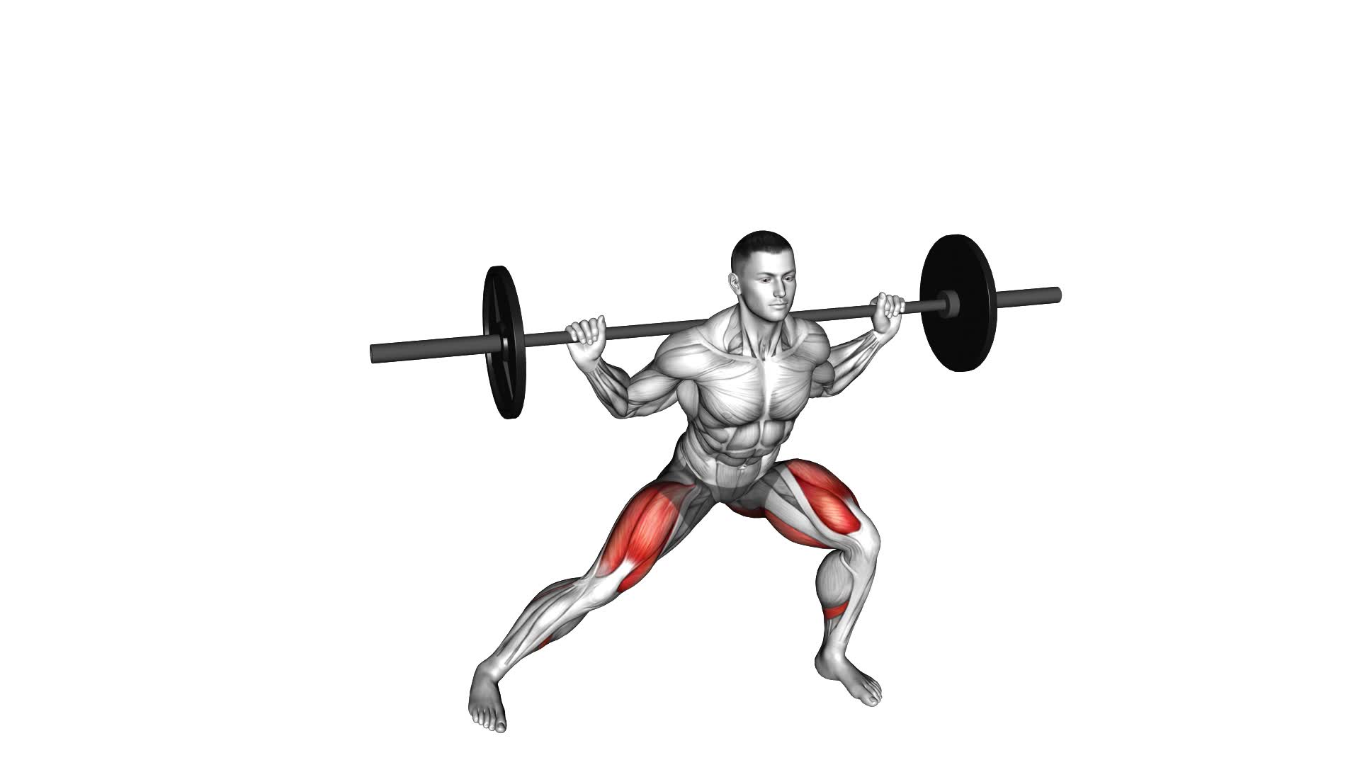 Barbell Lateral Lunge - Video Exercise Guide & Tips