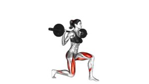 Barbell Lunge (female) - Video Exercise Guide & Tips