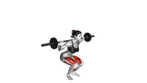 Barbell Narrow Stance Squat (female) - Video Exercise Guide & Tips