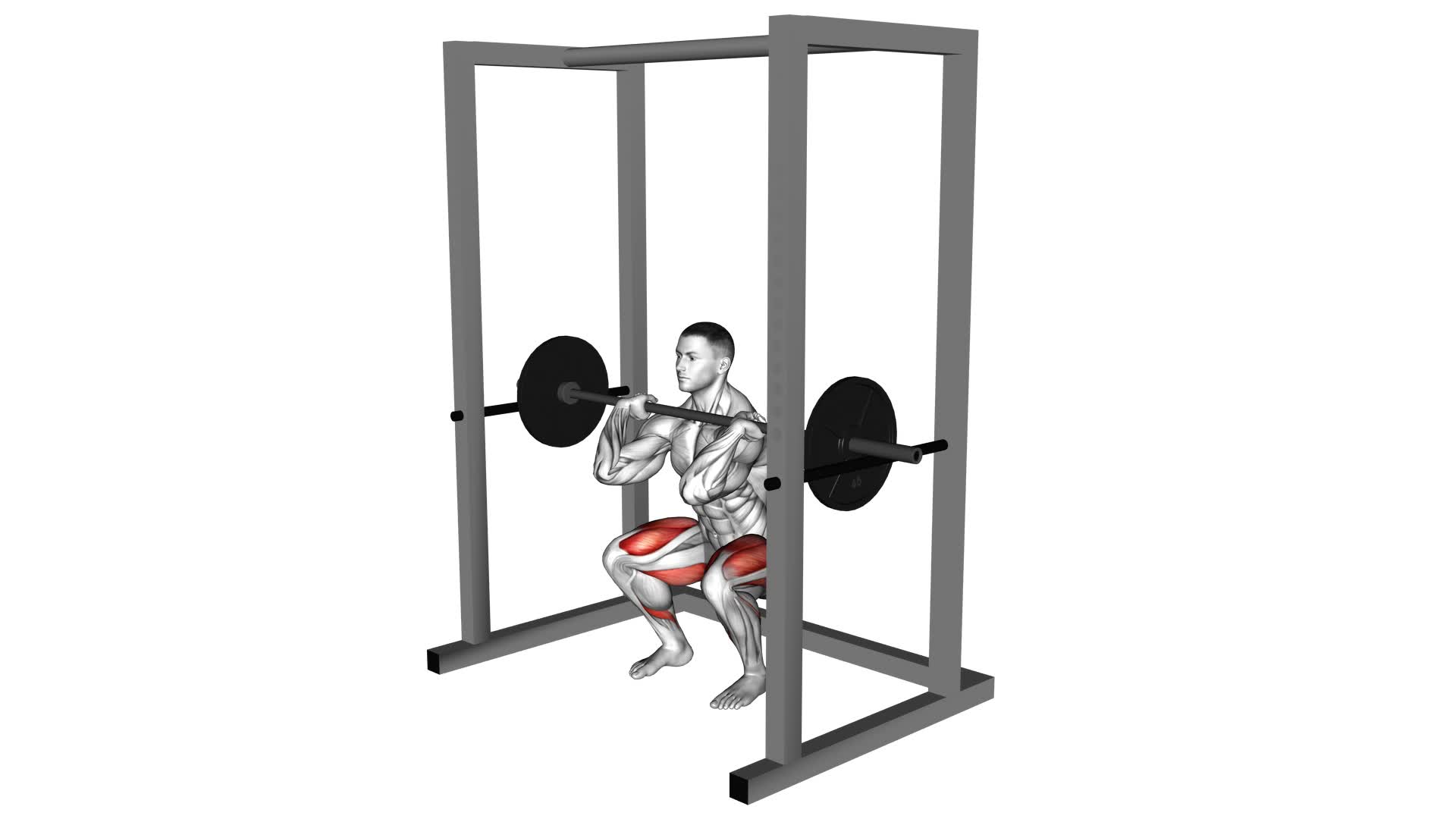 Barbell Pin Front Squat - Video Exercise Guide & Tips