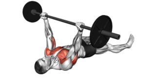 Barbell Reverse Grip Bench Press on Floor - Video Exercise Guide & Tips