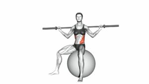 Barbell Seated Twist (On Stability Ball) - Video Exercise Guide & Tips
