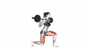 Barbell Split Squat (female) - Video Exercise Guide & Tips
