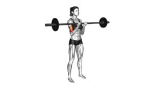 Barbell Standing Close Grip Curl (female) - Video Exercise Guide & Tips