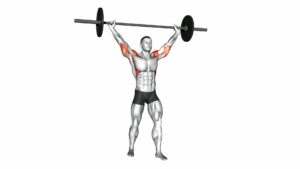 Barbell Standing Wide Military Press - Video Exercise Guide & Tips