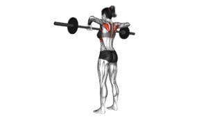 Barbell Wide Grip Upright Row (female) - Video Exercise Guide & Tips