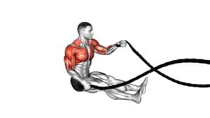 Battling Ropes Seated (male) - Video Exercise Guide & Tips
