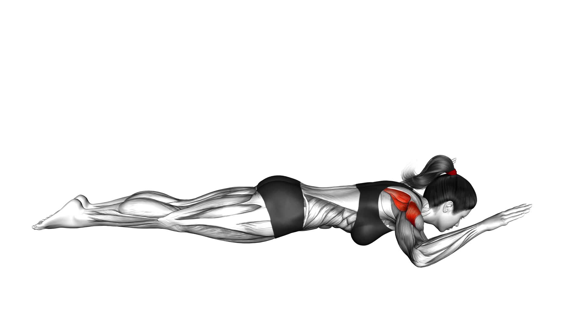 Bodyweight Lying Shoulder External Rotation (female) - Video Exercise Guide & Tips