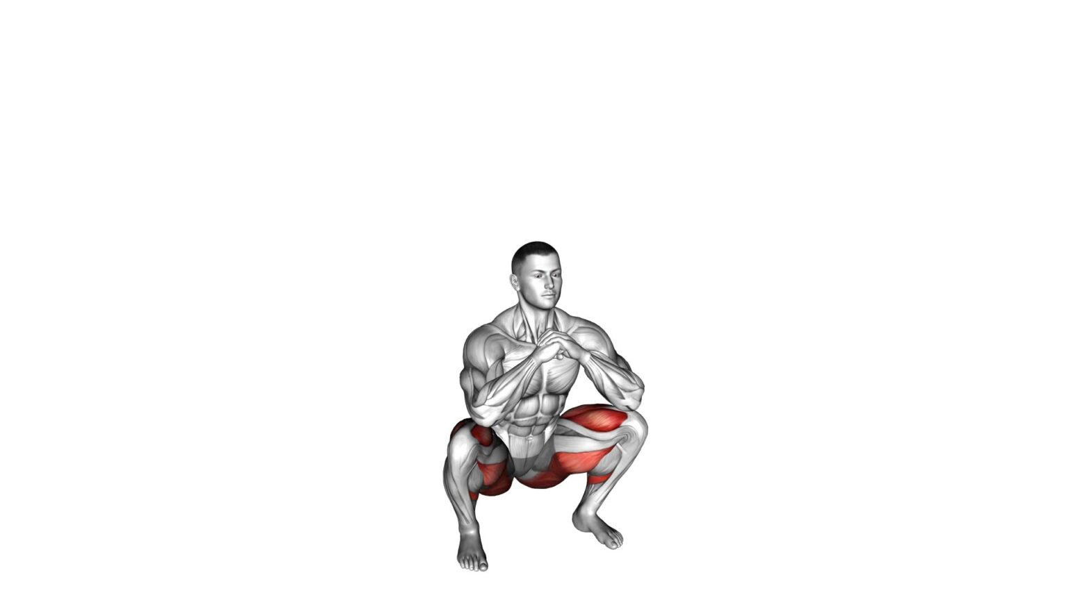 Bodyweight Paused Goblet Squat (Male): Video Guide & Tips