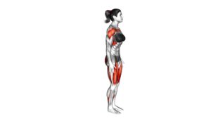 Bodyweight Rear Lunge Front Raise (female) - Video Exercise Guide & Tips