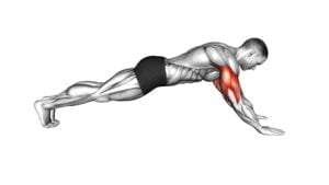 Bodyweight Triceps Extension From Plank Position (Male) - Video Exercise Guide & Tips