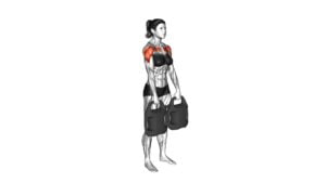 Bottle Weighted Alternate Front Raise (female) - Video Exercise Guide & Tips