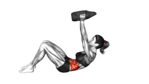 Bottle Weighted Overhead Crunch (female) - Video Exercise Guide & Tips
