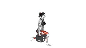 Bottle Weighted Rear Lunge (female) - Video Exercise Guide & Tips