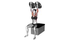 Bottle Weighted Shoulder Press (female) - Video Exercise Guide & Tips