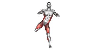 Butt Kick With Row (Male) - Video Exercise Guide & Tips