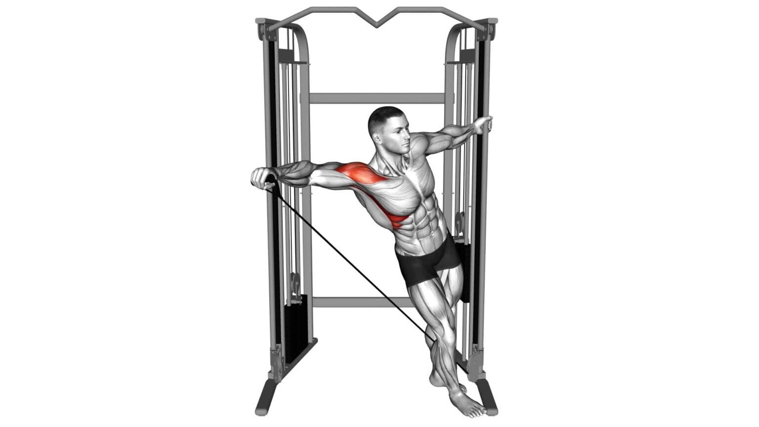 Cable Leaning Lateral Raise Exercise Guide Tips Cable Leaning Lateral Raise Exercise Guide Tips