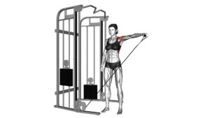 Cable One Arm Lateral Raise (female) - Video Exercise Guide & Tips