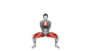 Chest Fly Plyo Squat (female) - Video Exercise Guide & Tips