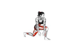 Crossover Kneeling Hip Flexor Stretch (female) - Video Exercise Guide & Tips