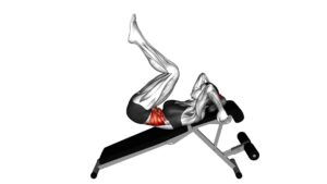 Decline Bent Leg Reverse Crunch (female) - Video Exercise Guide & Tips