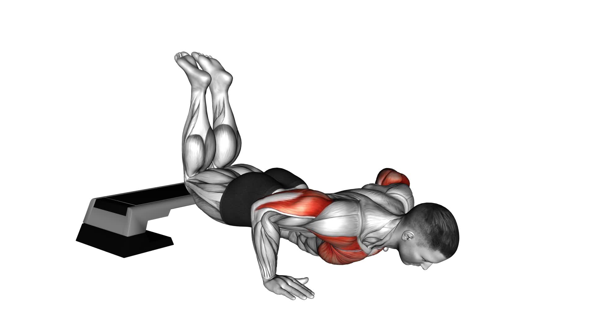 Decline Kneeling Push-up - Video Exercise Guide & Tips