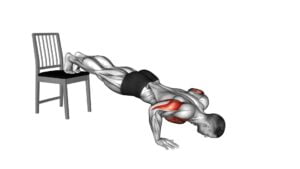 Decline Push-Up With Chair (Male) - Video Exercise Guide & Tips