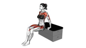 Dip Leg Raise a Padded Stool Supported (Female) - Video Exercise Guide & Tips