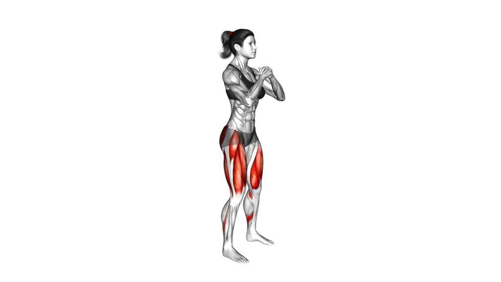 Double Pulse Squat Kickback (female) - Exercise Guide & Tips