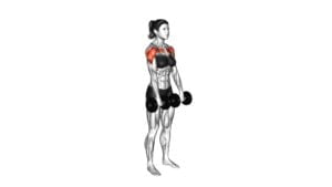 Dumbbell Alternate Front Raise (female) - Video Exercise Guide & Tips