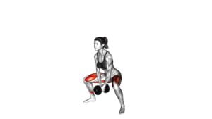 Dumbbell Bar Grip Sumo Squat (female) - Video Exercise Guide & Tips