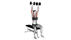 Dumbbell Bench Seated Press (female) - Video Exercise Guide & Tips