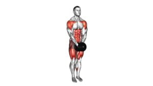 Dumbbell Change Lateral Raise Curtsey Lunge (male) - Video Exercise Guide & Tips