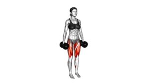 Dumbbell Curtsey Lunge (female) - Video Exercise Guide & Tips