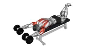 Dumbbell Face Down Lying Shoulder Press (male) - Video Exercise Guide & Tips
