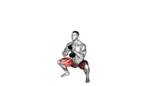 Dumbbell Goblet Sumo Squat (male) - Video Exercise Guide & Tips