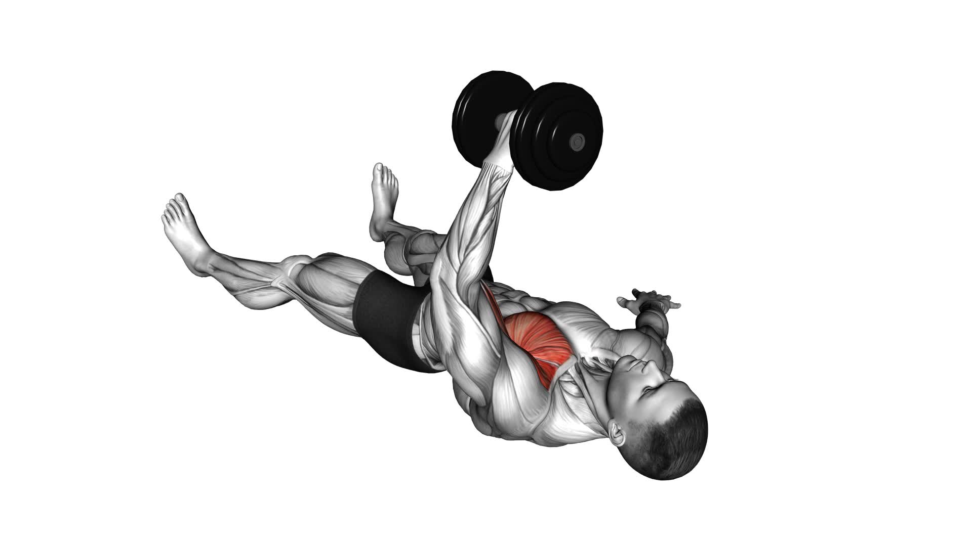 Dumbbell One Arm Floor Fly - Video Exercise Guide & Tips