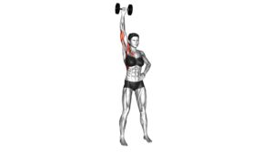 Dumbbell One Arm Shoulder Press (version 2) (female) - Video Exercise Guide & Tips