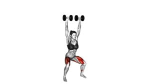 Dumbbell Overhead Squat (female) - Video Exercise Guide & Tips