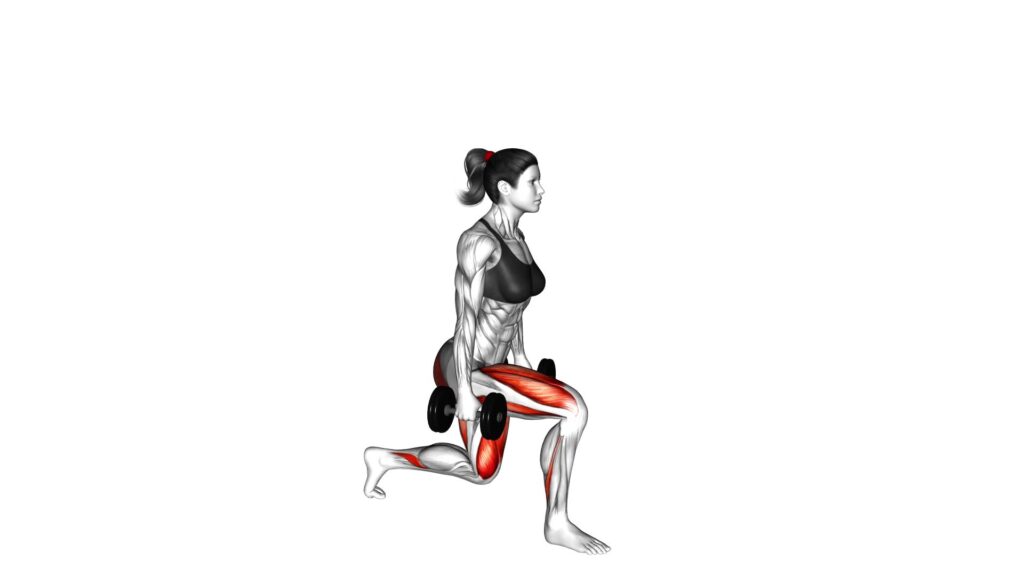 Dumbbell Rear Lunge (female) - Exercise Guide & Tips