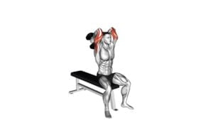 Dumbbell Seated Alternate Overhead Triceps Extension - Video Exercise Guide & Tips